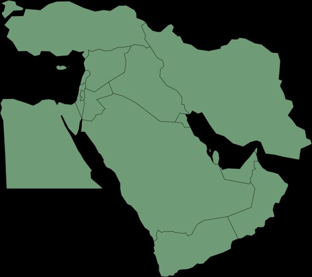 Map of Middle East